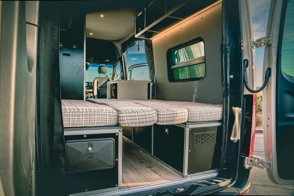 van with bed